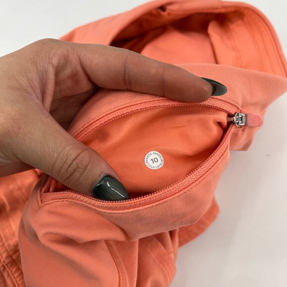 LULULEMON Speed Up LR Short 2.5” Pink Savannah Orange Lined Pocket Running Sz 10 - Picture 5 of 5
